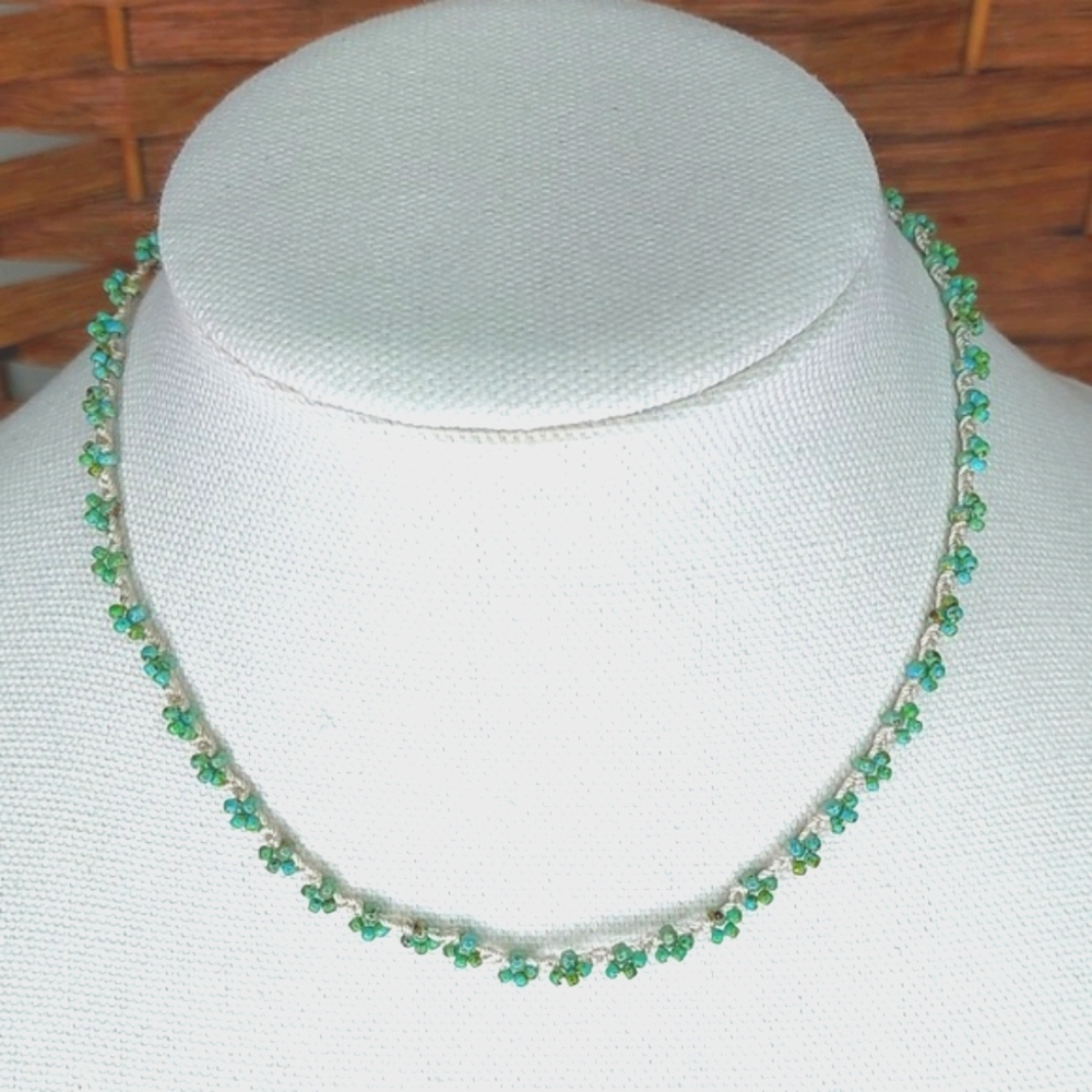Handcrafted Necklace Turquoise Color by Rust Belt Ra…